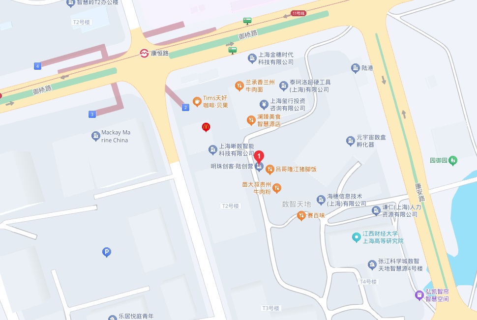 上海办公地址地图